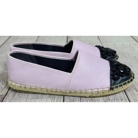 Circus By Sam Edelman Linda Espadrilles Women's US 7 Pink Black Rhinestones - Picture 6 of 10